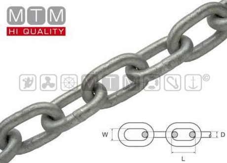 LONG LINK GALVANIZED STEEL CHAIN