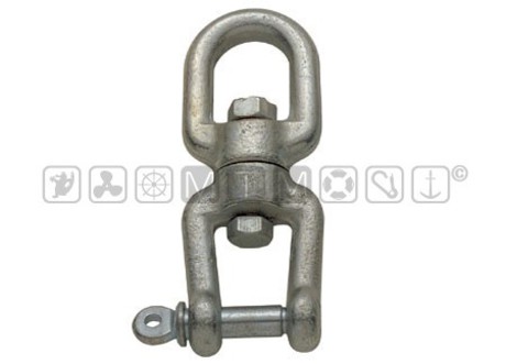 GALVANIZED STEEL EYE-JAW SWIVEL