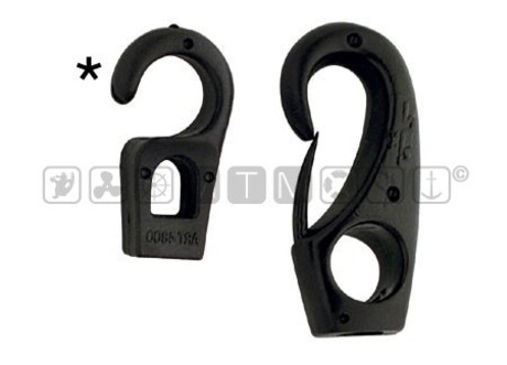 BLACK SHOCK CORD HOOKS