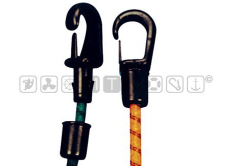 BLACK AUTOMATIC SHOCK CORD HOOKS