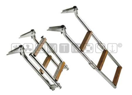 S/STEEL AND WOOD FLAT MOUNT LADDERS