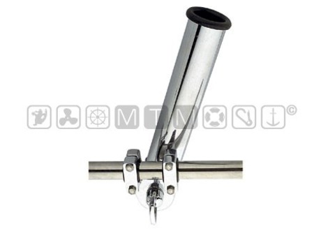 ADJUSTABLE RAIL CLAMP CHROMED ROD HOLDER