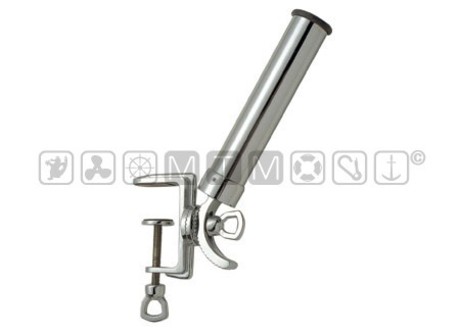 ADJUSTABLE CLAMP CHROMED ROD HOLDER