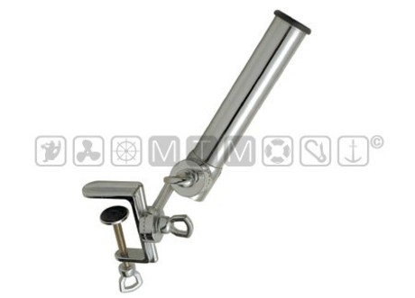 ADJUSTABLE CLAMP DOUBLE SWIVEL ROD HOLDER