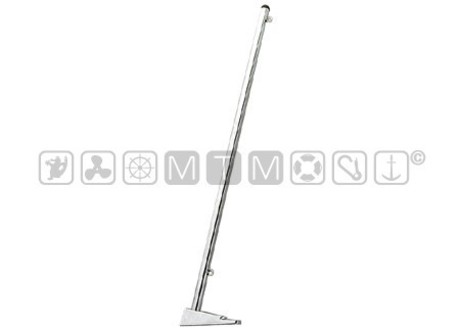 COMPACT CHROME FLAG STAFF