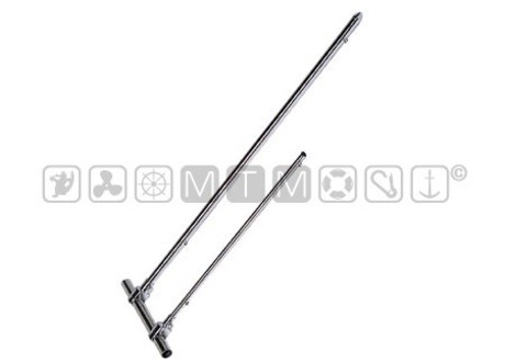 ASTA PORTABANDIERA CLAMP CHROME