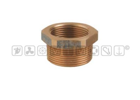 BRONZE HEX PIPE BUSHING M-F