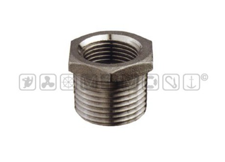 STAINLESS STEEL HEX PIPE BUSHING M-F