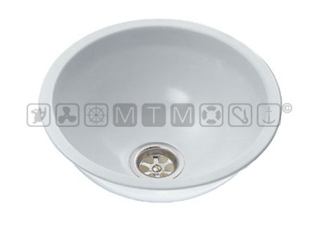 LACQUERED STAINLESS STEEL ROUND BASIN SINK