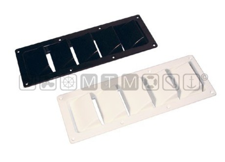 PLASTIC SHORT RECESSED LOUVERED VENT