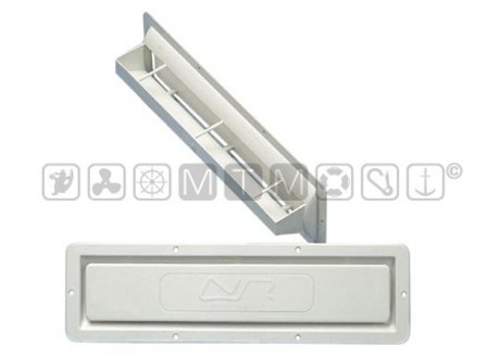 PLASTIC TRAP RECESSED LOUVERED VENT