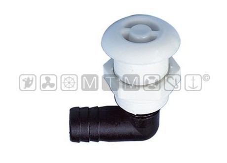 PLASTIC ELBOW 90° ROUND VENT