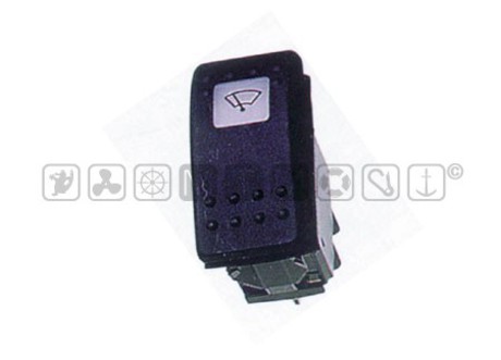 3 POSITIONS WIPER ROCKER SWITCH