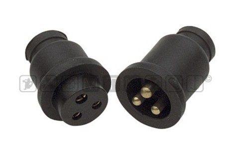 3A IN-LINE PLUG AND SOCKET