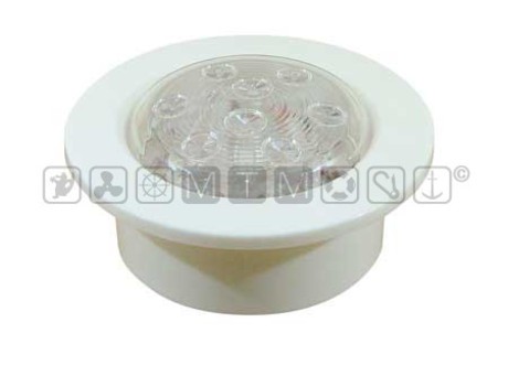 PUSH ON RECESSED 16 LED 12V DOME LIGHT