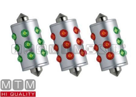 IP67 COLOR-LED FESTOON BULB