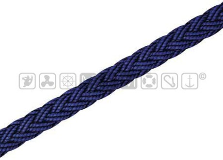 BLUE NAVY BRAID MOORING LINE