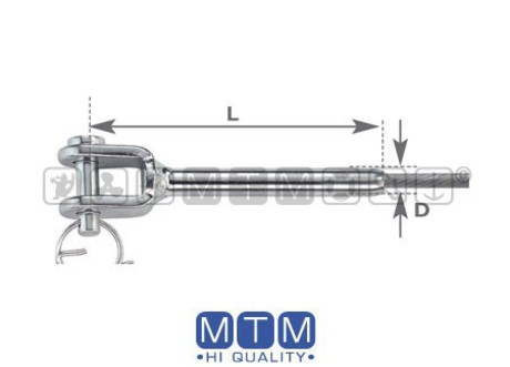 SWAGE FORK TERMINAL