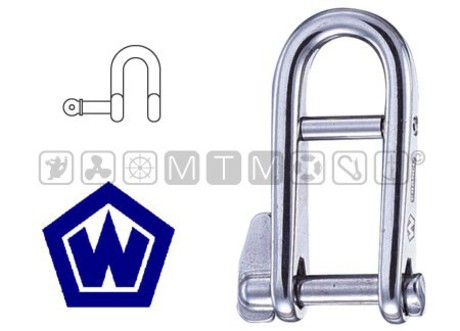 WICHARD KEY PIN LONG D SHACKLE B