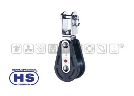 HS BALL BEARING SINGLE SWIVEL BLOCK WITH SHACKLE