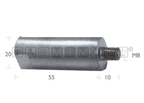 YANMAR SAIL-DRIVE PENCIL ANODE