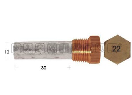 YANMAR LH (SHORT) 6LP/6LY2/6LY PENCIL ANODE