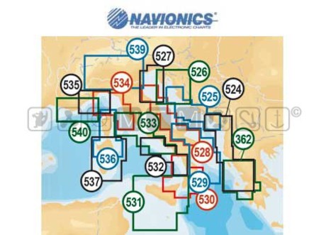 NAVIONICS GOLD SMALL MEDITERRANEAN CARTOGRAPHY