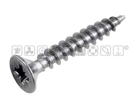 FLAT HEAD CHIPBOARD SCREWS DIN 6112