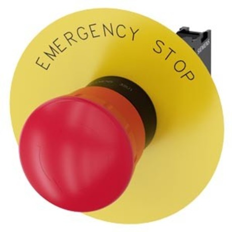 EMERGENCY STOP mushroom pushbutton 3SU1100-1HB20-1CG0